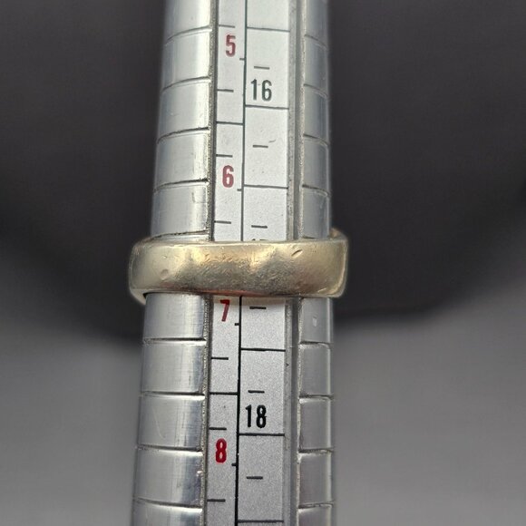 Sterling Silver Sculptural Ring | Modernist Mexico | Size 7 Statement VTG 15.8g - Picture 8 of 9